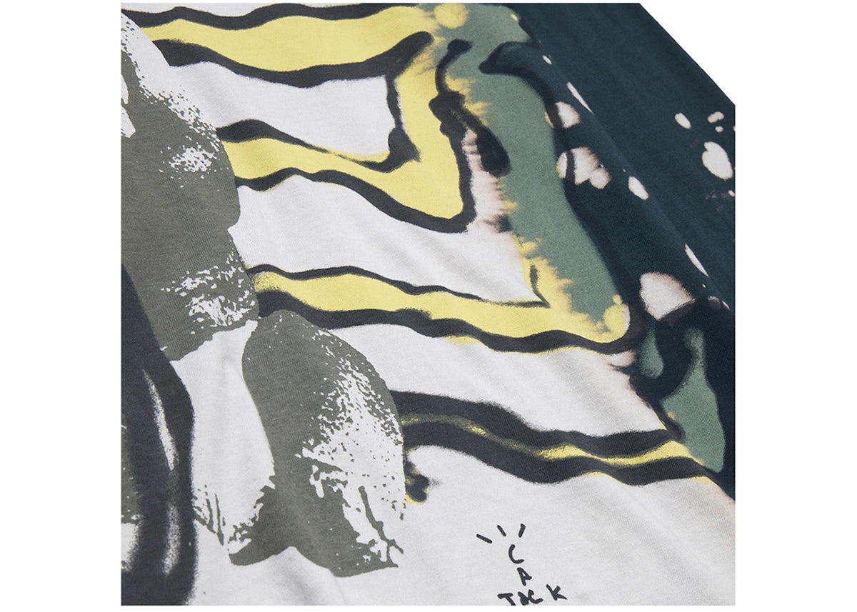 Travis Scott Cactus Jack + Kaws For Fragment L/S Tee Multi Grey - vue secondaire B