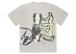 Travis Scott Cactus Jack + Kaws For Fragment Tee Aged Yellow - authentic Travis Scott product