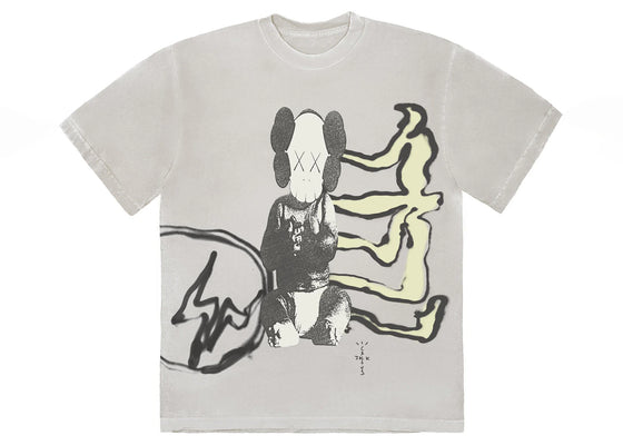 Travis Scott Cactus Jack + Kaws For Fragment Tee Aged Yellow sneakers - authentic Travis Scott shoes