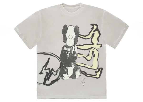 Travis Scott Cactus Jack + Kaws For Fragment Tee Aged Yellow sneakers - authentic Travis Scott shoes