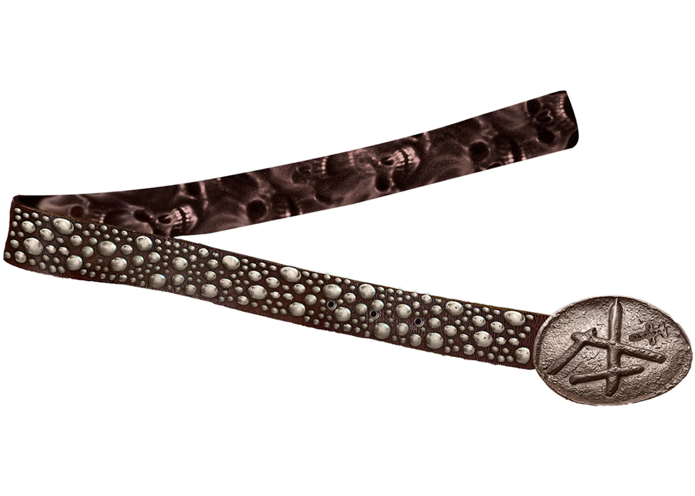 Travis Scott Cactus Jack Studded Belt Brown - vue secondaire B