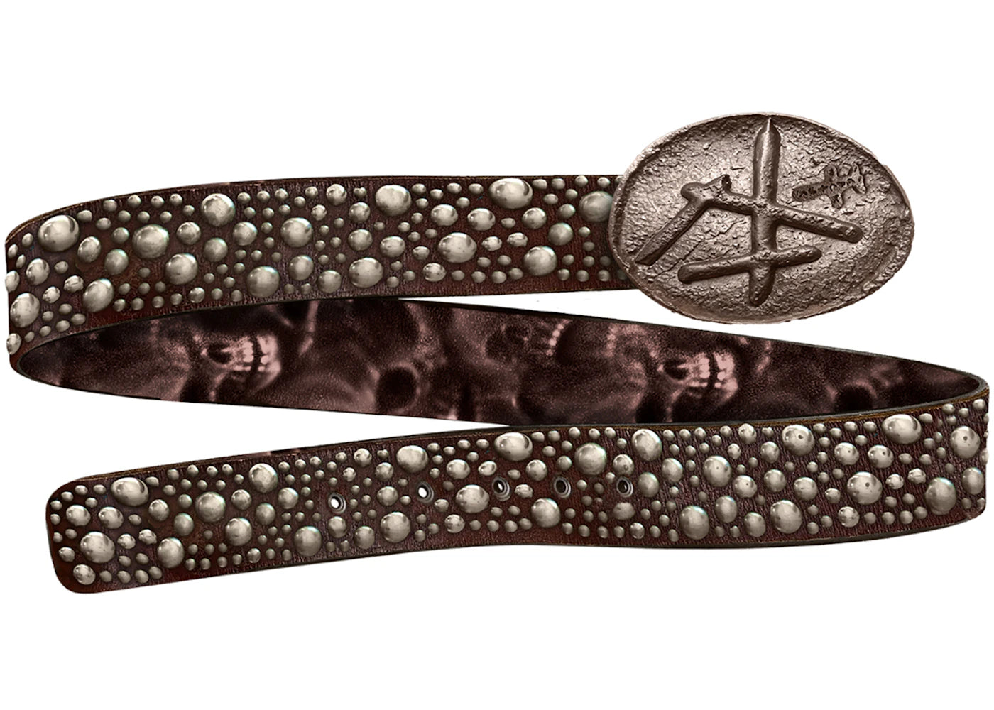 Travis Scott Cactus Jack Studded Belt Brown - vue secondaire A