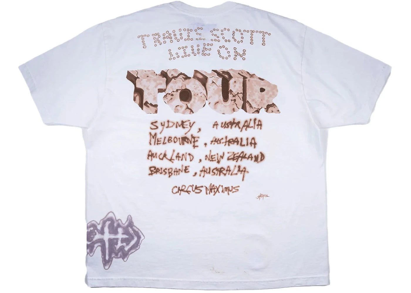 Travis Scott Cactus Jack Utopia Tour Skitzo Circus Maximus Tee White - vue secondaire A