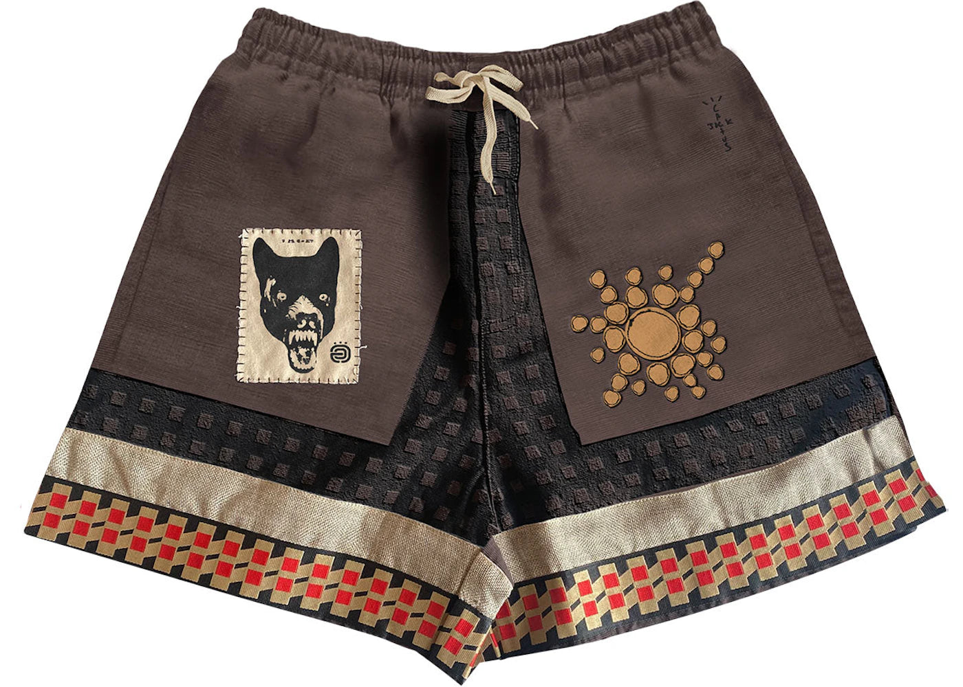 Travis Scott Cactus Jack Wolf Short Multi - vue secondaire A