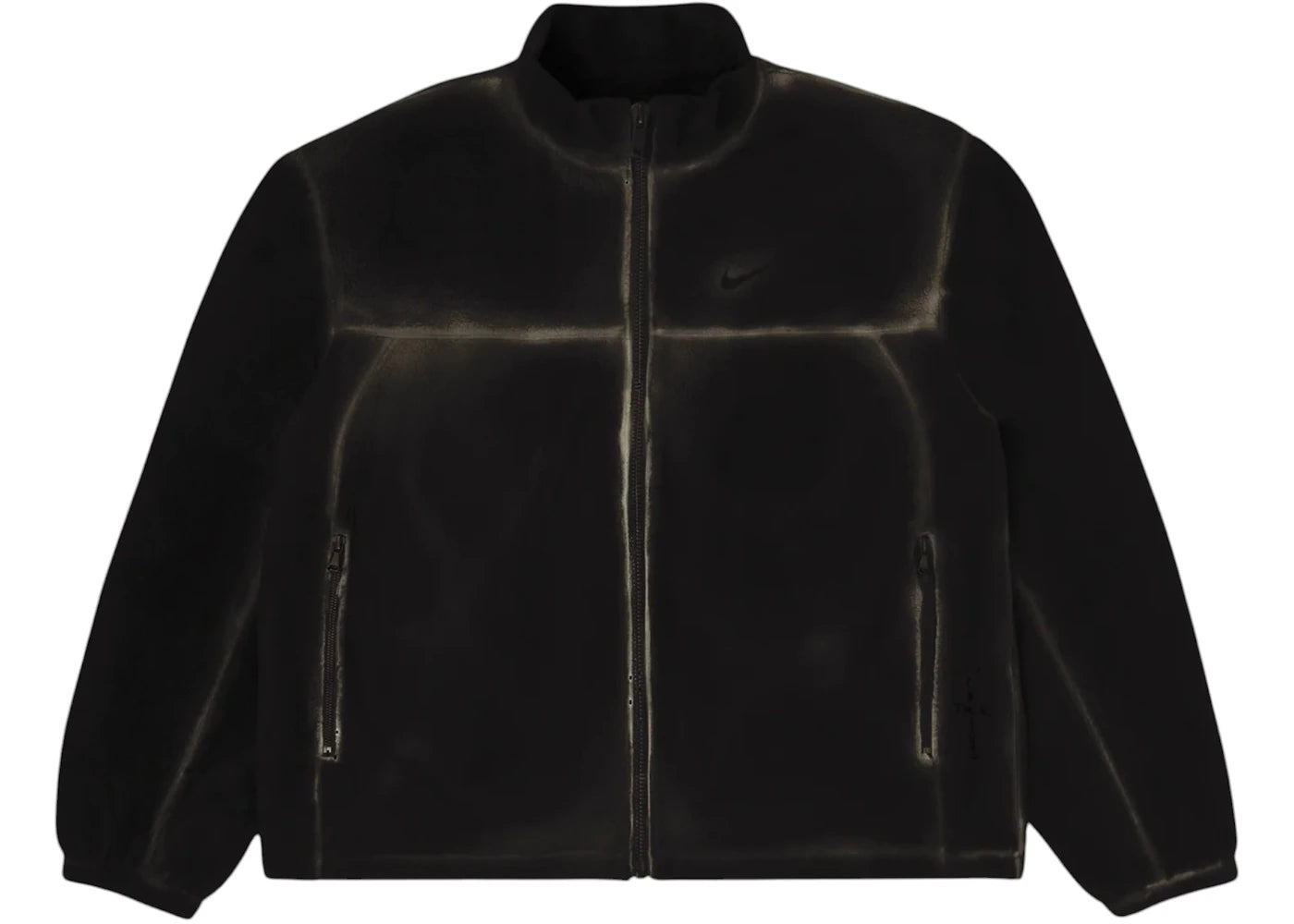 Travis Scott Cactus Jack x Fragment x Nike Fleece Zip Jacket Black - vue secondaire A