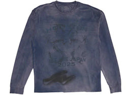 Travis Scott Cactus Jack x Fragment x Nike Houston To Ise Mie Longsleeve Washed Blue - authentic Travis Scott product
