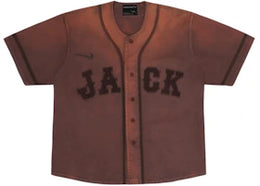 Travis Scott Cactus Jack x Fragment x Nike Tokyo Jack Retro Baseball Jersey Brown - authentic Travis Scott apparel