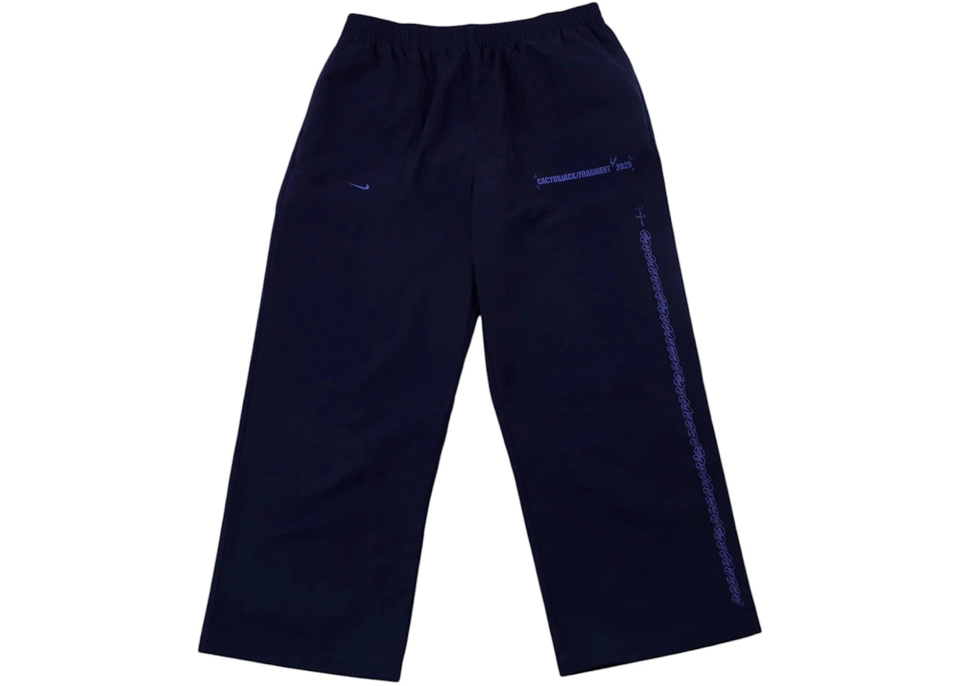 Travis Scott Cactus Jack x Fragment x Nike Tokyo Windbreaker Pants Navy - vue secondaire A