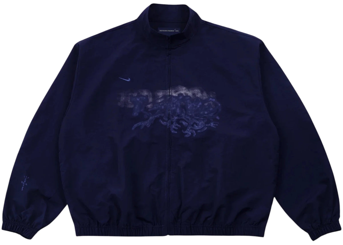 Travis Scott Cactus Jack x Fragment x Nike Tokyo Windbreaker Zip Jacket Navy - vue secondaire B
