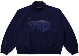 Travis Scott Cactus Jack x Fragment x Nike Tokyo Windbreaker Zip Jacket Navy - authentic Travis Scott apparel