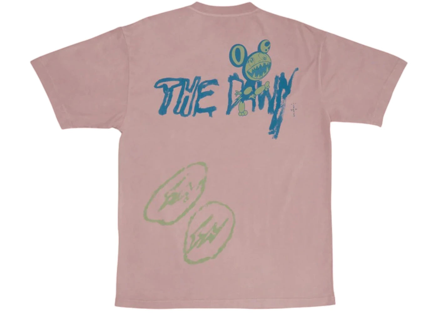 Travis Scott Cactus Jack x Fragment x Takashi Murakami The Dawn Tee Pink - vue secondaire B