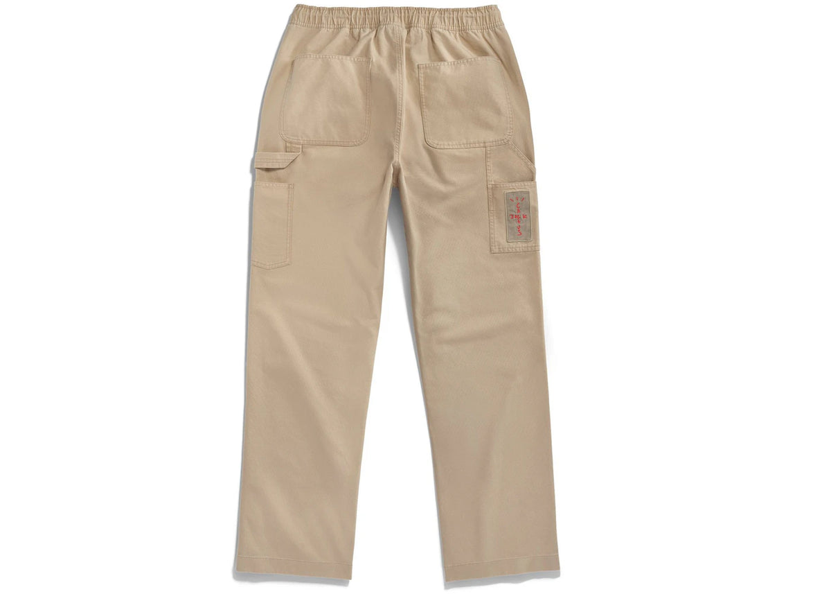 Travis Scott Cactus Jack x Jordan Canvas Pant Desert/Khaki/University Red - vue secondaire B