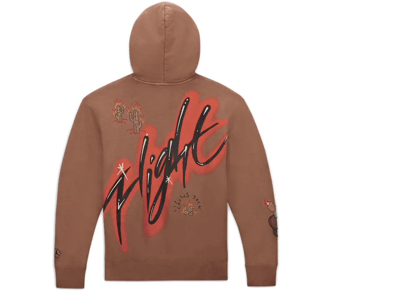 Travis Scott x Jordan Flight Graphic Hoodie Archaeo Brown - vue secondaire A