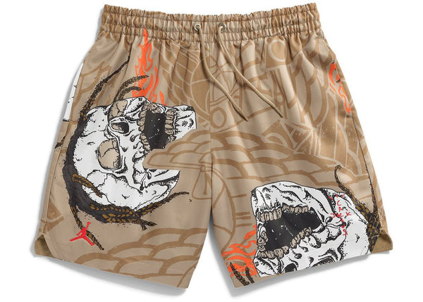 Travis Scott Cactus Jack x Jordan Pool Short Khaki sneakers - authentic Travis Scott shoes