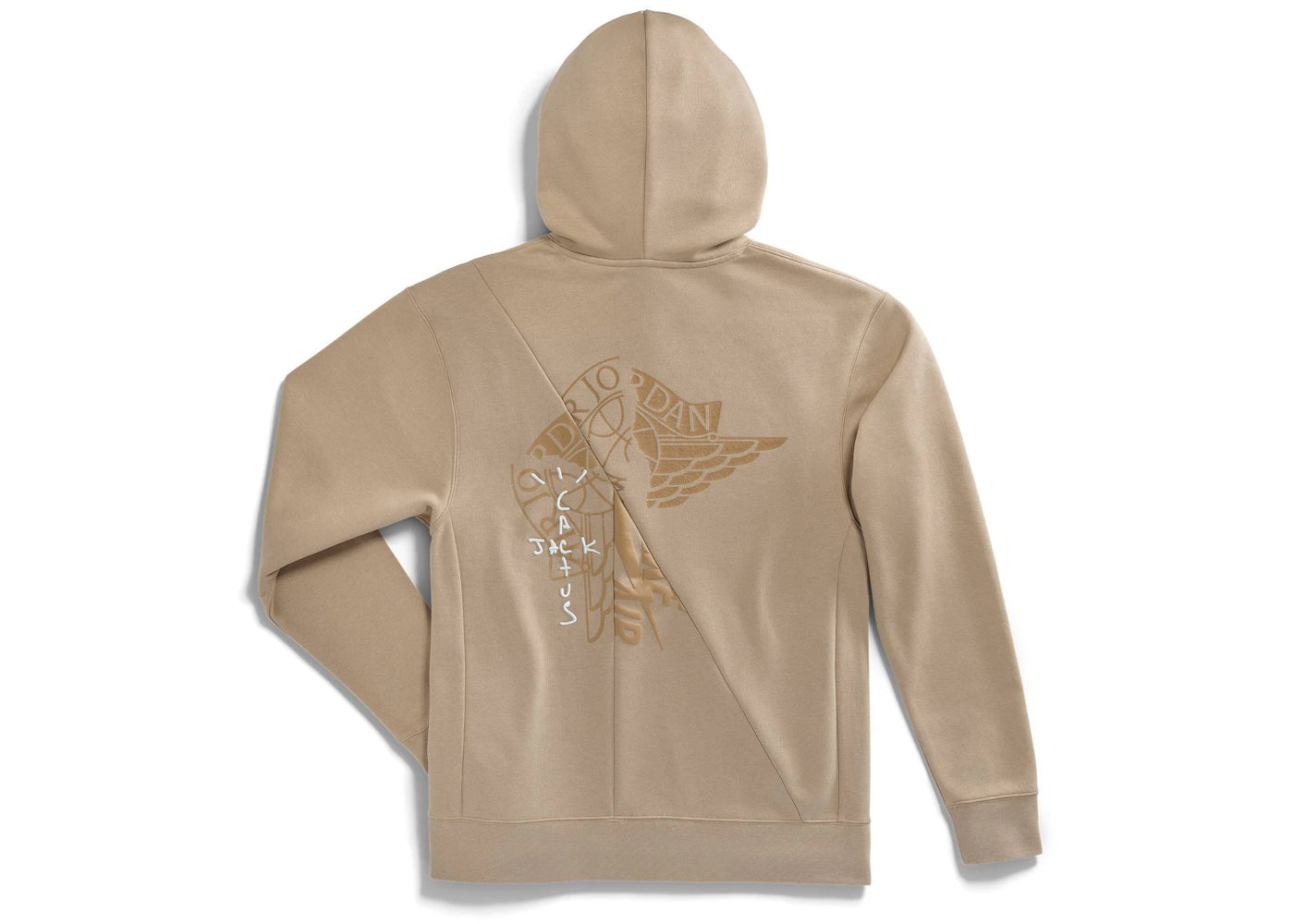 Travis Scott Cactus Jack x Jordan Pullover Hoodie Khaki/University Red - vue secondaire B