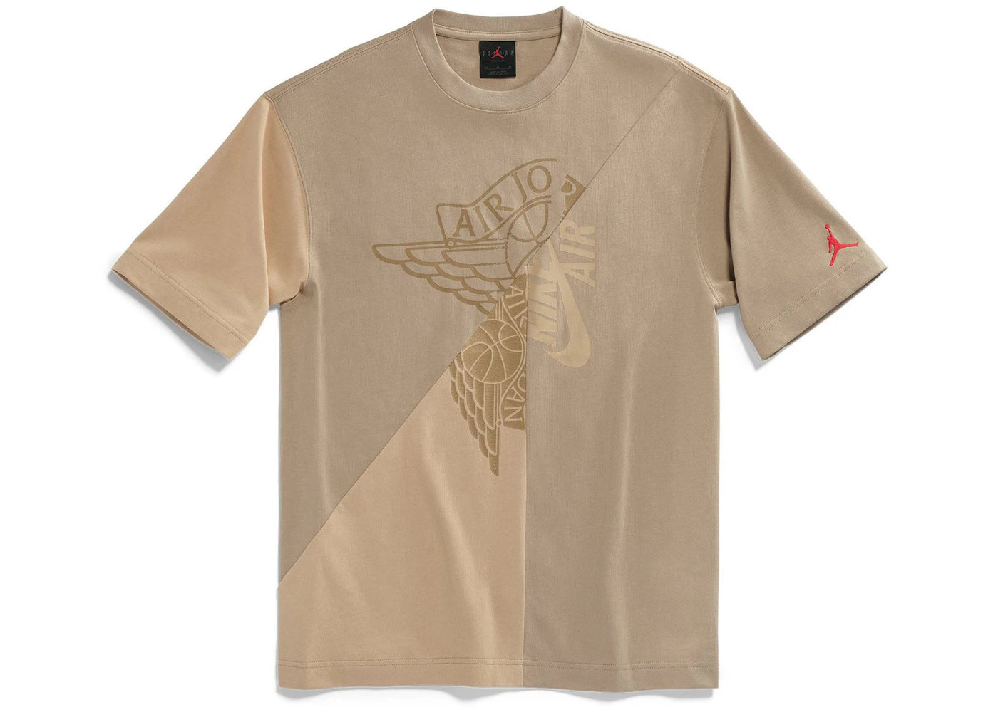 Travis Scott Cactus Jack x Jordan T-shirt (Asia Sizing) Khaki/Desert - vue secondaire A