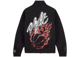 Travis Scott x Jordan Woven Jacket Black - authentic Travis Scott apparel