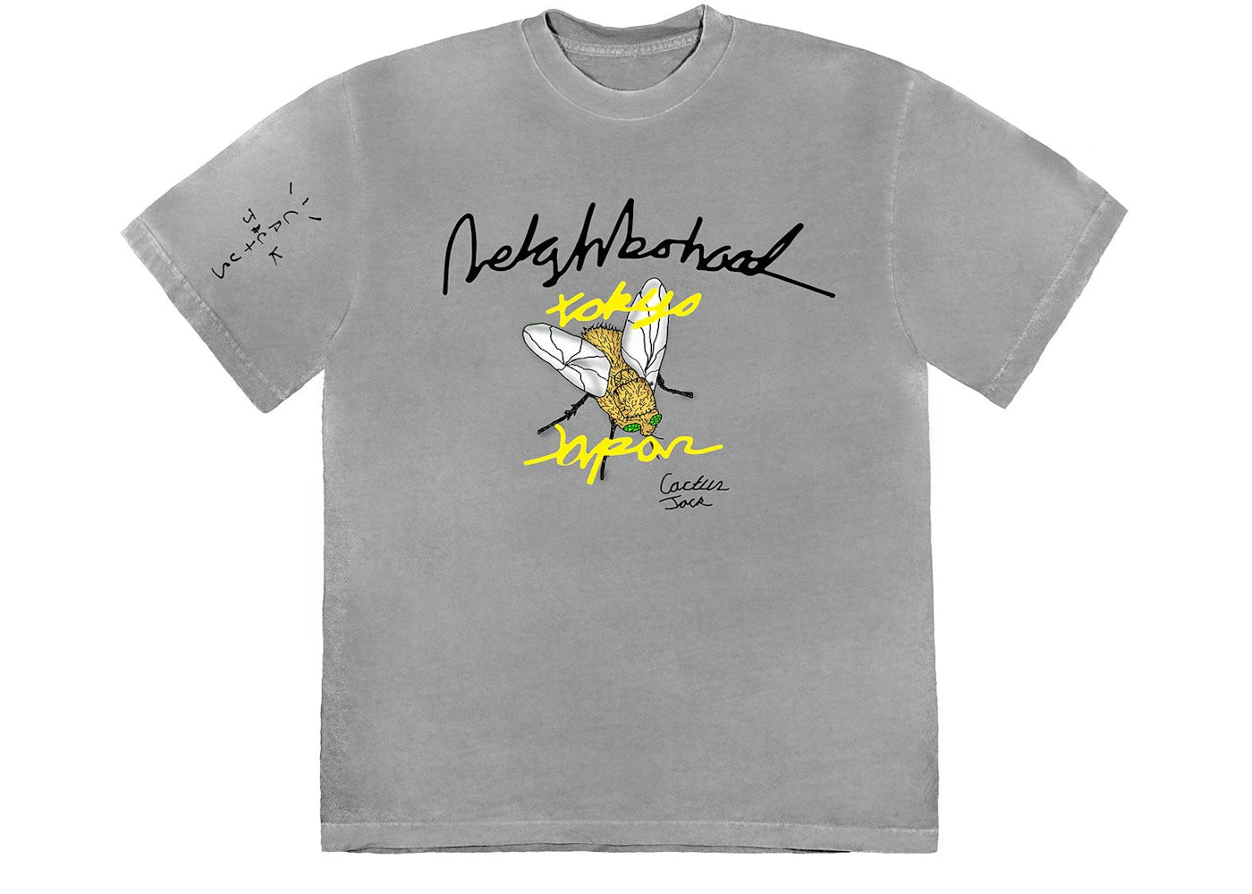 Travis Scott Cactus Jack x Neighborhood Carousel T-shirt Grey - vue secondaire A