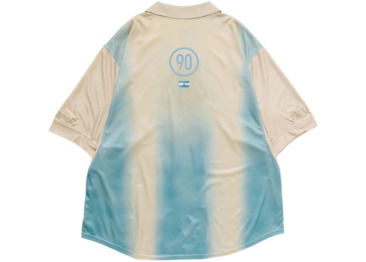Travis Scott Cactus Jack x Nike Argentina Total 90 Retro Jersey Blue/White - vue secondaire A