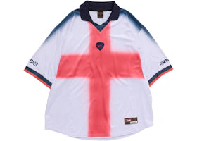 Travis Scott Cactus Jack x Nike England Total 90 Retro Jersey Red/White - vue 360