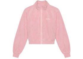 Travis Scott Cactus Jack x Nike Womens Pink Velour Jacket Pink