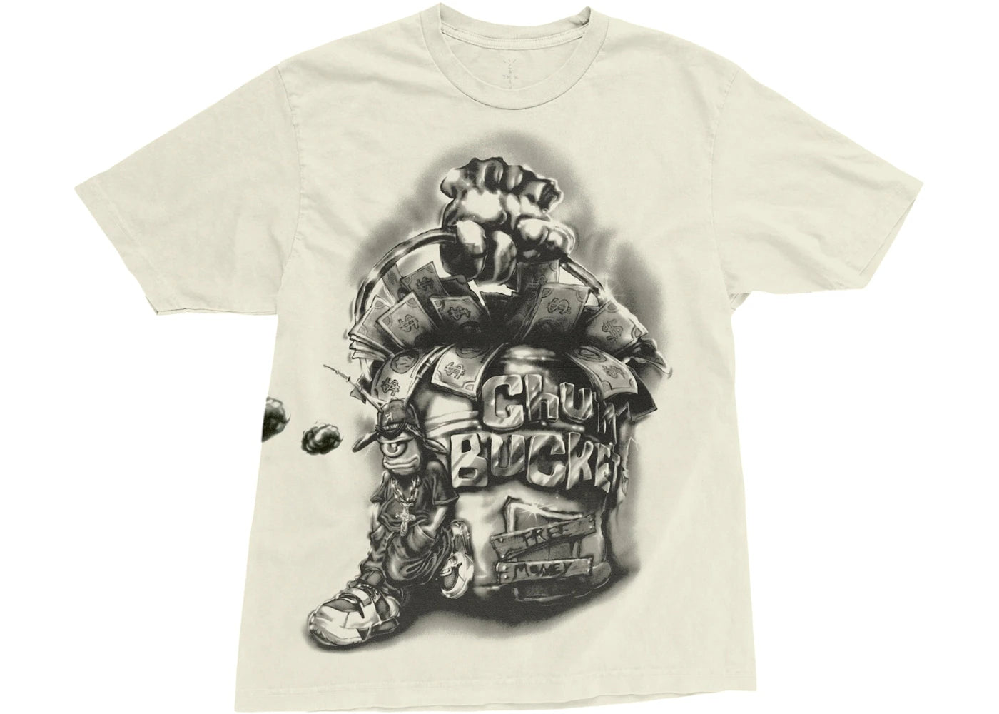 Travis Scott Cactus Jack x Spongebob Chum Bucket Tee White - vue secondaire A