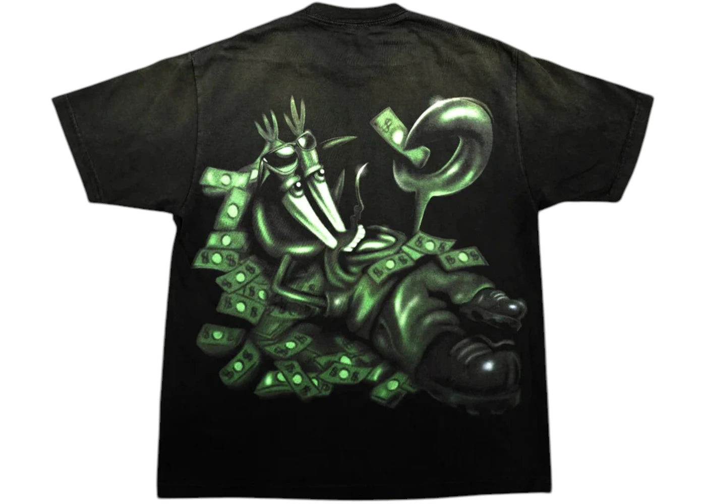 Travis Scott Cactus Jack x Spongebob Mr Krabs Tee Black - vue secondaire A