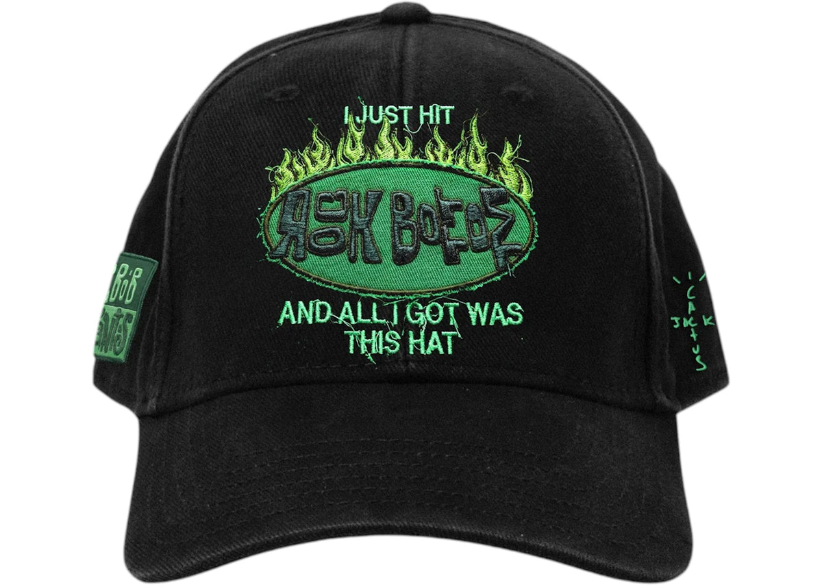 Travis Scott Cactus Jack x Spongebob Rock Bottom Hat Black - vue 360