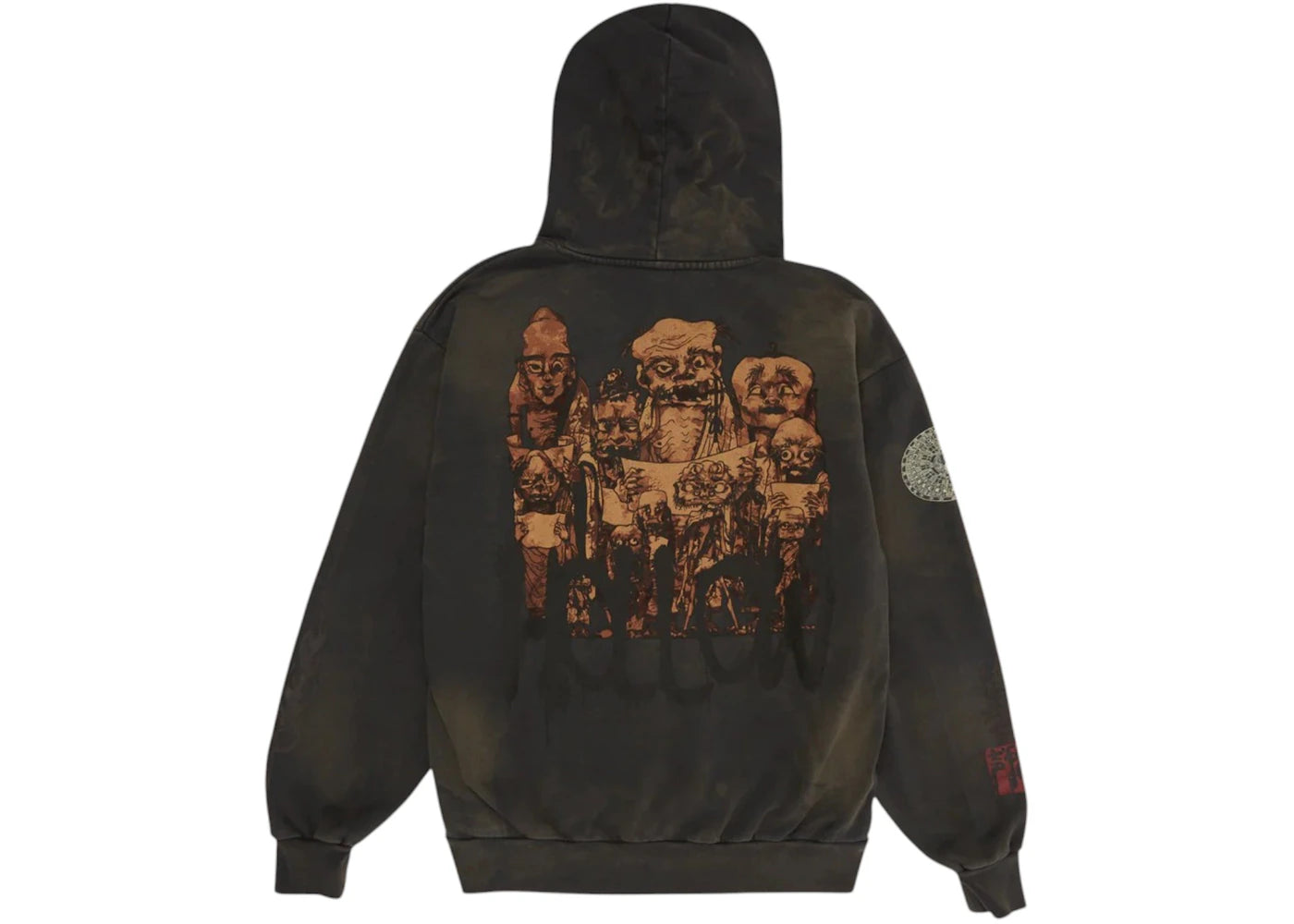 Travis Scott Cactus Jack x Takashi Murakami Hollow Hoodie Brown - vue secondaire B