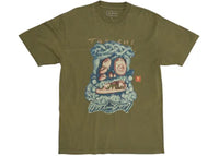 Travis Scott Cactus Jack x Takashi Murakami Melted Utopia Dream Zodiac Tee Olive
