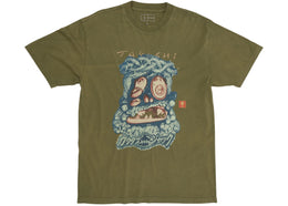 Travis Scott Cactus Jack x Takashi Murakami Melted Utopia Dream Zodiac Tee Olive - product view 2