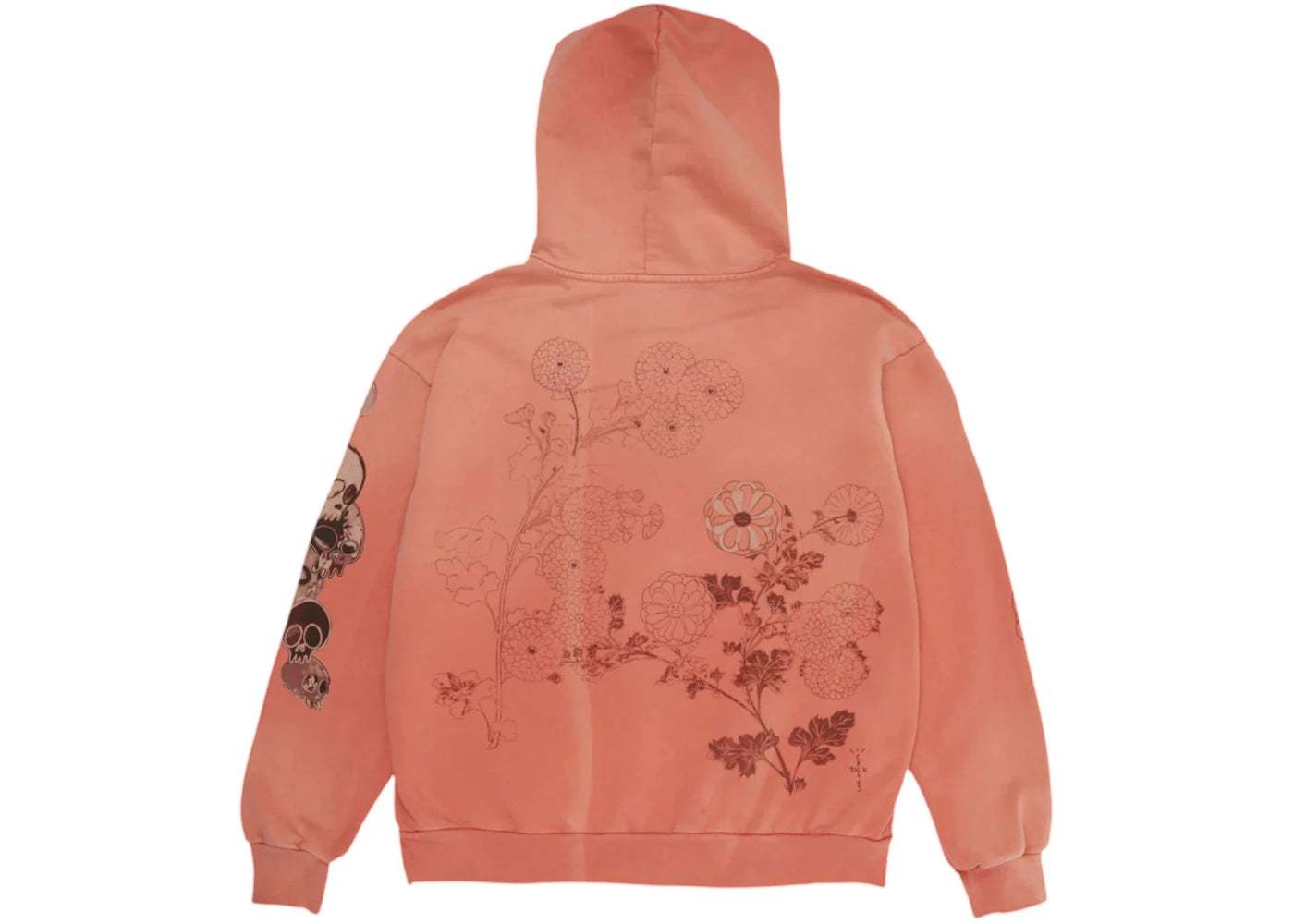 Travis Scott Cactus Jack x Takashi Murakami The Path Hoodie Orange - vue secondaire A