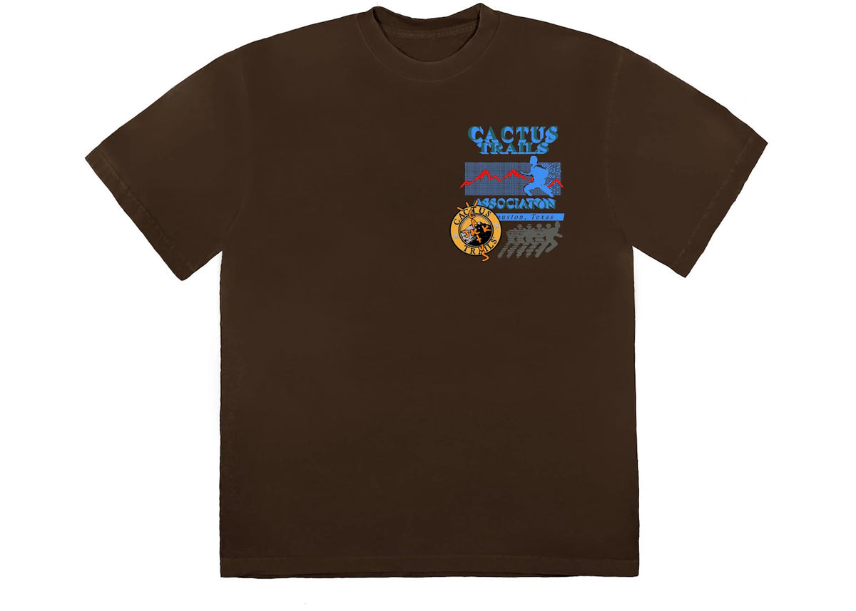 Travis Scott Cactus Trails Assn T-Shirt Brown - vue 360