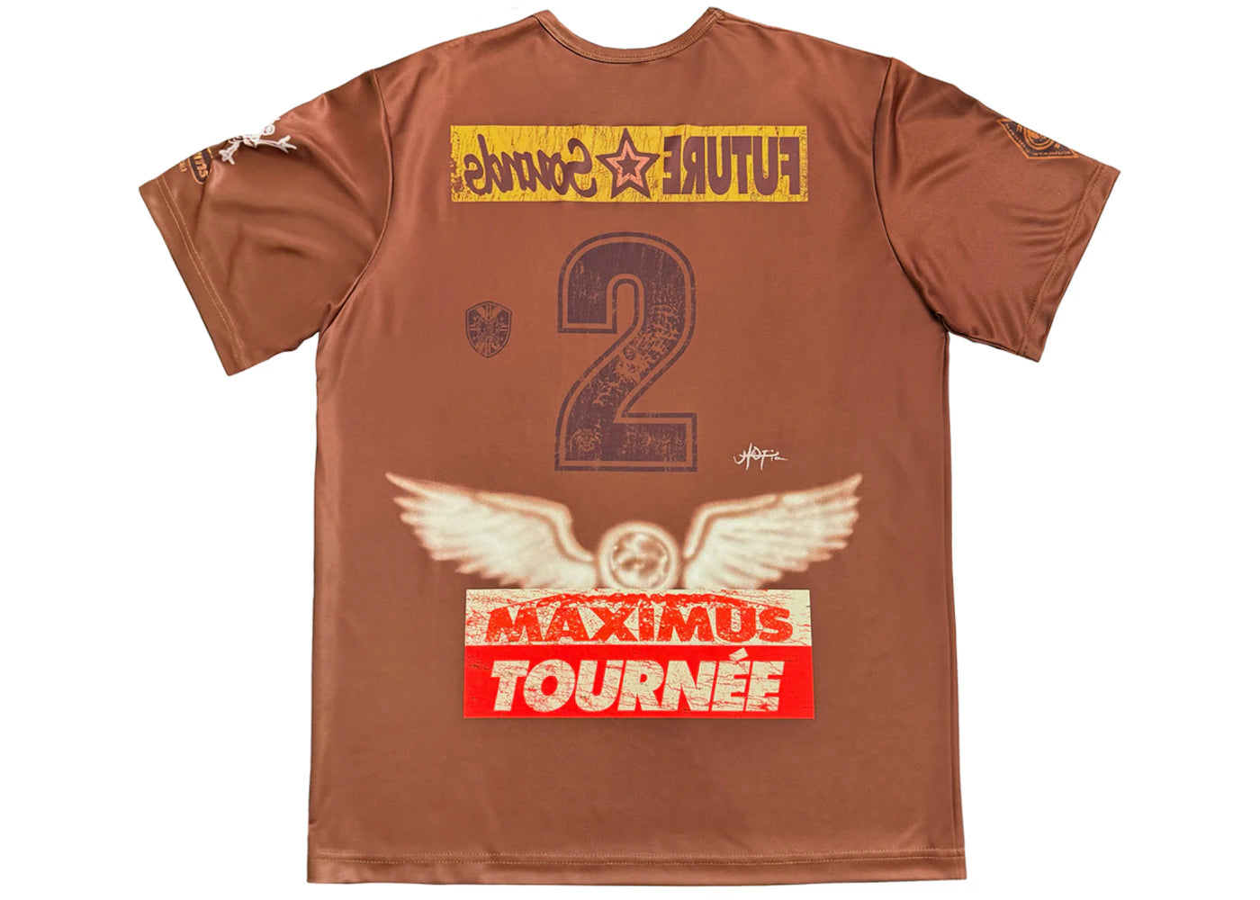 Travis Scott Circus Maximus Soccer Jersey Brown - vue secondaire A