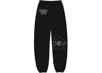 Travis Scott Jack Boys Cracked Sweatpants Black
