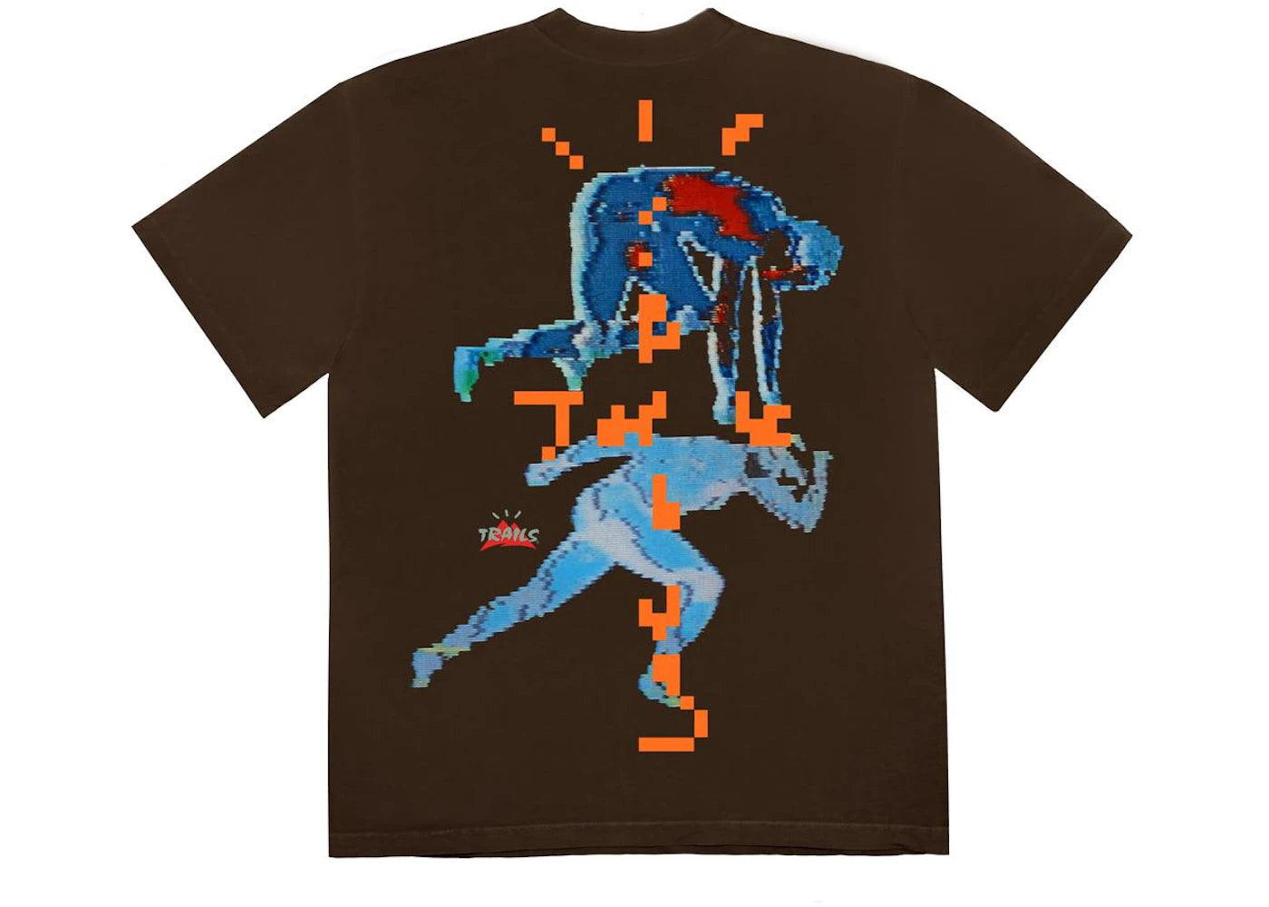 Travis Scott Digital T-Shirt Brown - vue secondaire B