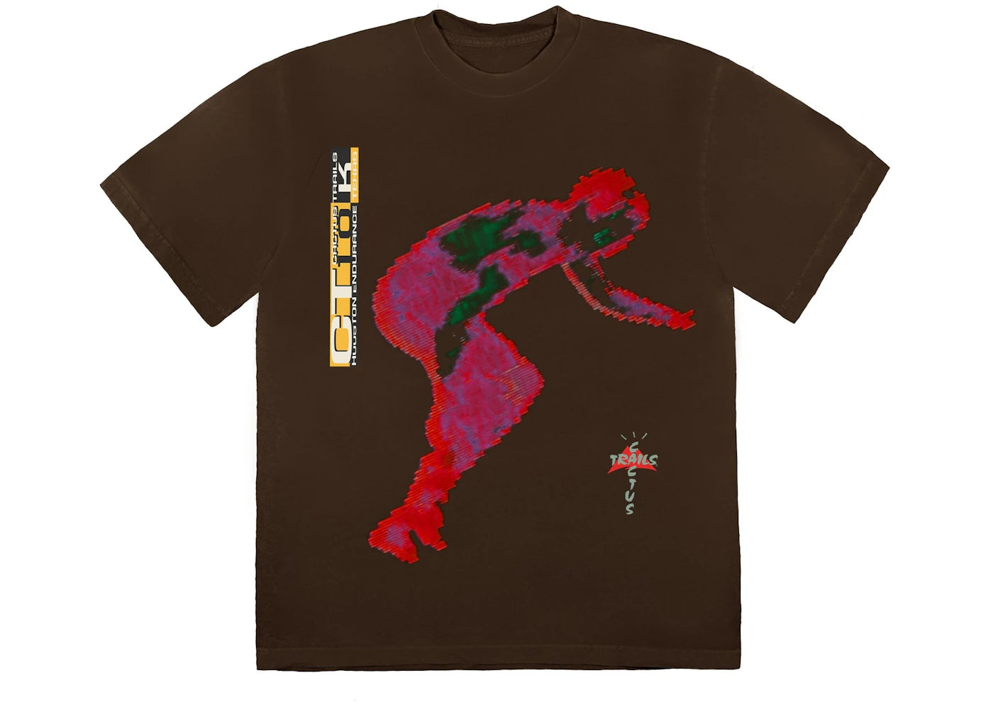 Travis Scott Digital T-Shirt Brown - vue secondaire A