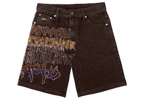 Travis Scott Earthquaker Shorts Brown - authentic Travis Scott apparel