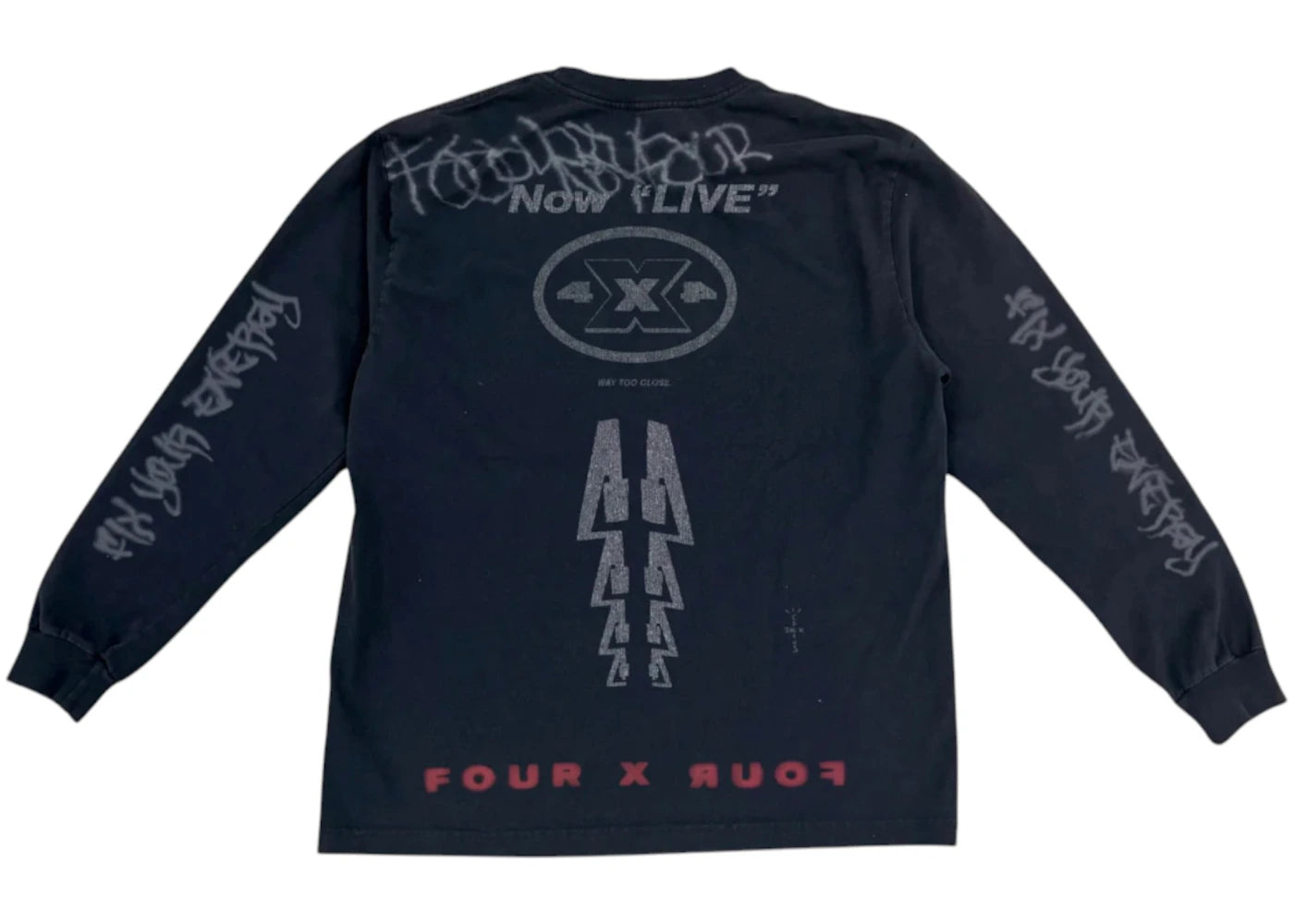 Travis Scott Fix Your Energy Longsleeve Black - vue secondaire A
