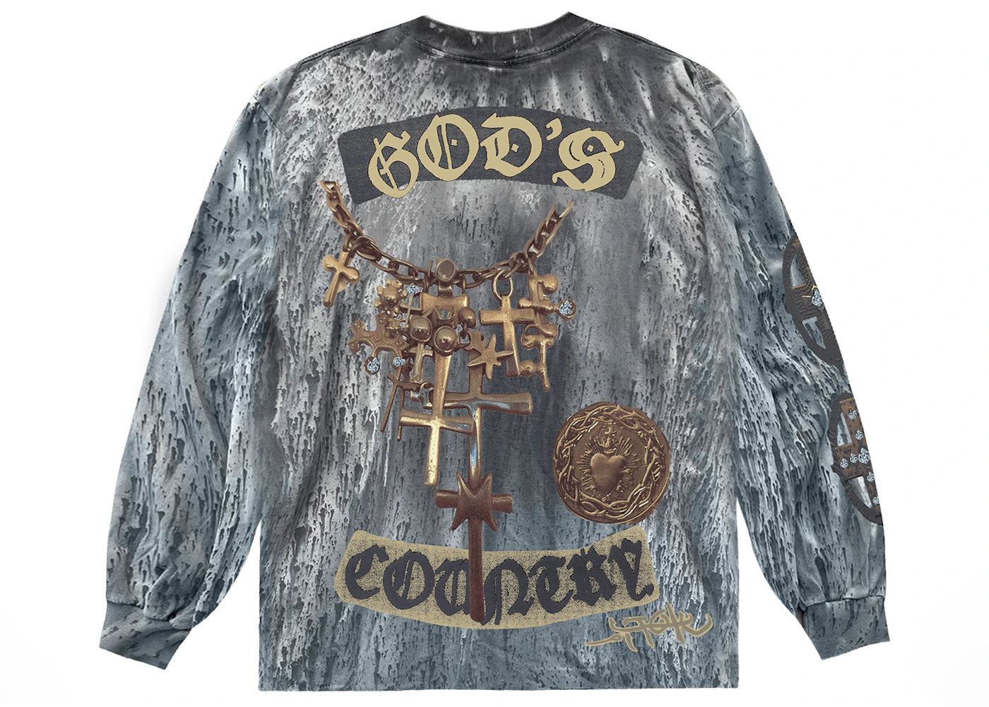 Travis Scott Utopia God's Country L/S Tee Multicolor - vue secondaire B