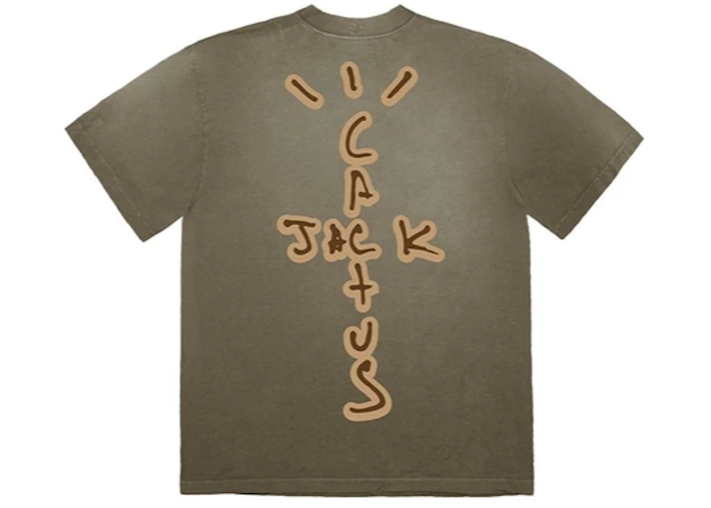 Travis Scott Highest In The Room Dive T Shirt Olive - vue secondaire A