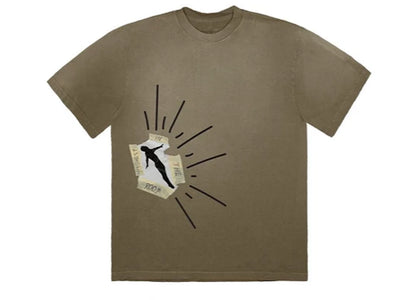 Travis Scott Highest In The Room Dive T Shirt Olive - authentic Travis Scott apparel