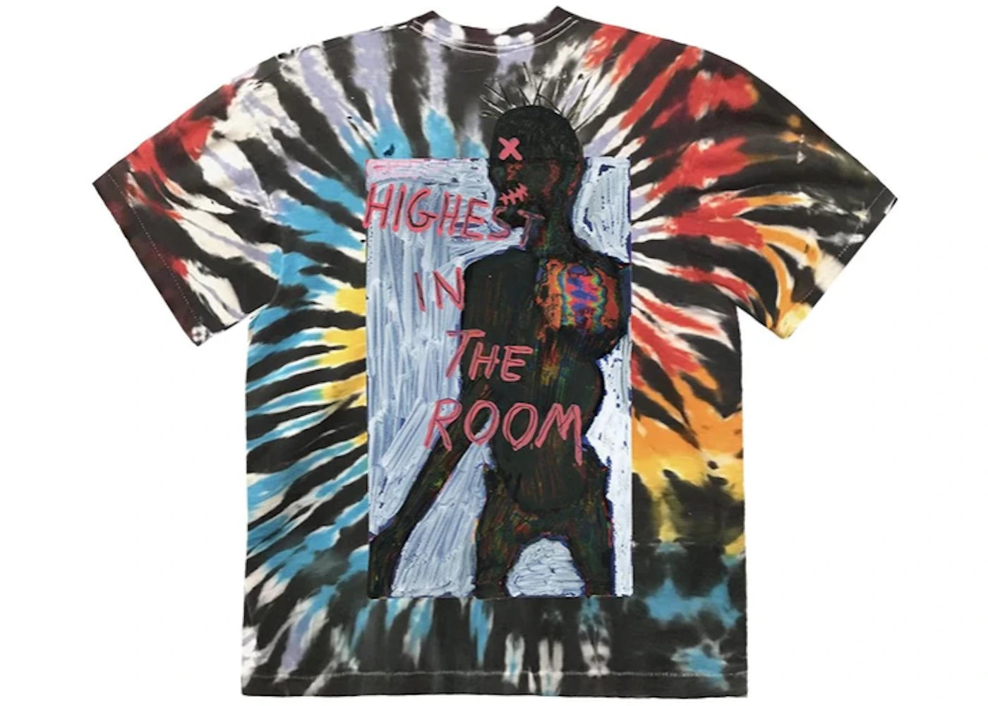 Travis Scott Highest In The Room Tee Tie Dye - vue secondaire B