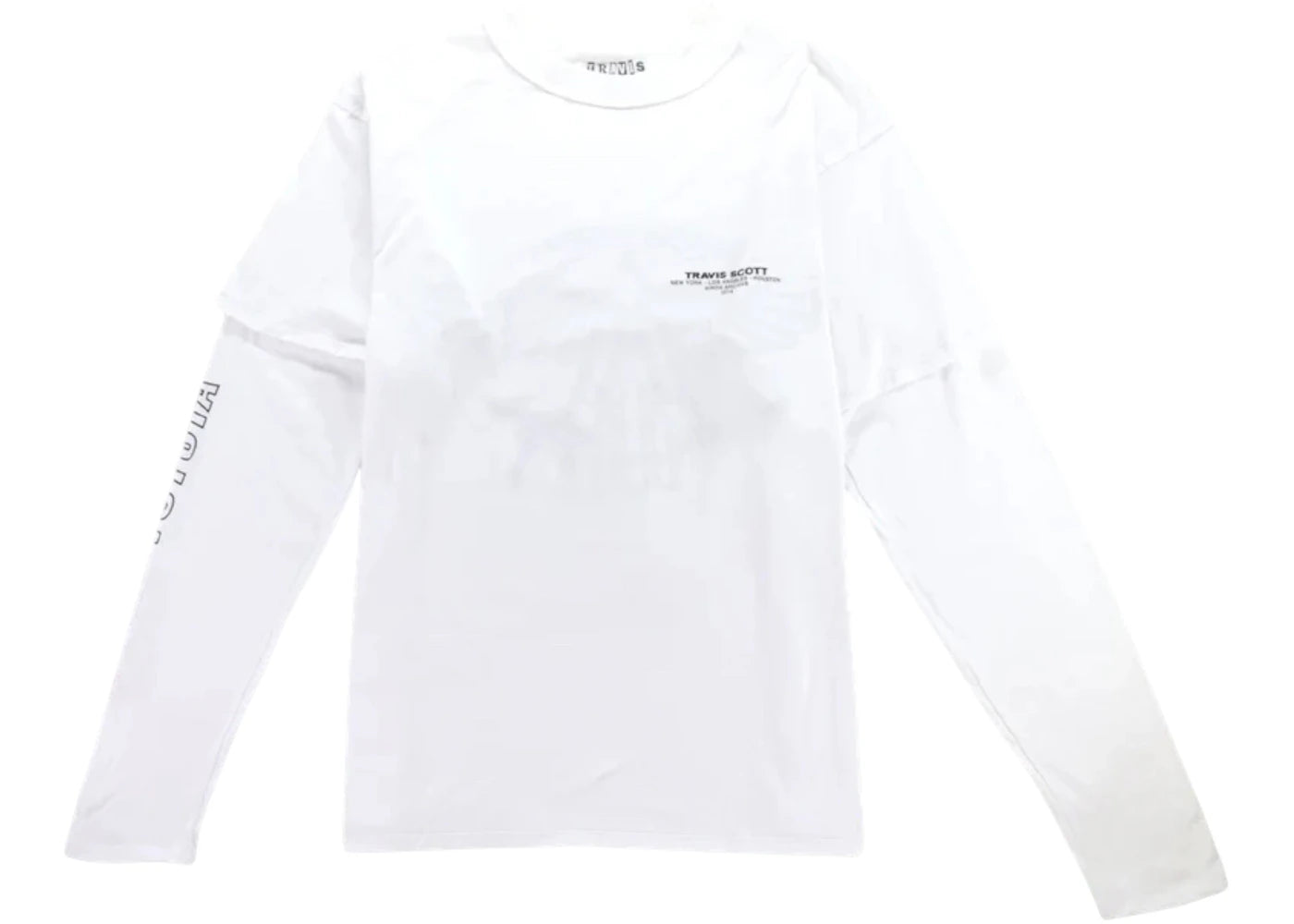 Travis Scott Hood Toyota Long Sleeve Tee White - vue secondaire B