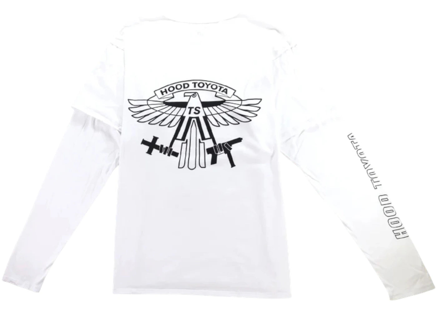 Travis Scott Hood Toyota Long Sleeve Tee White - vue secondaire A