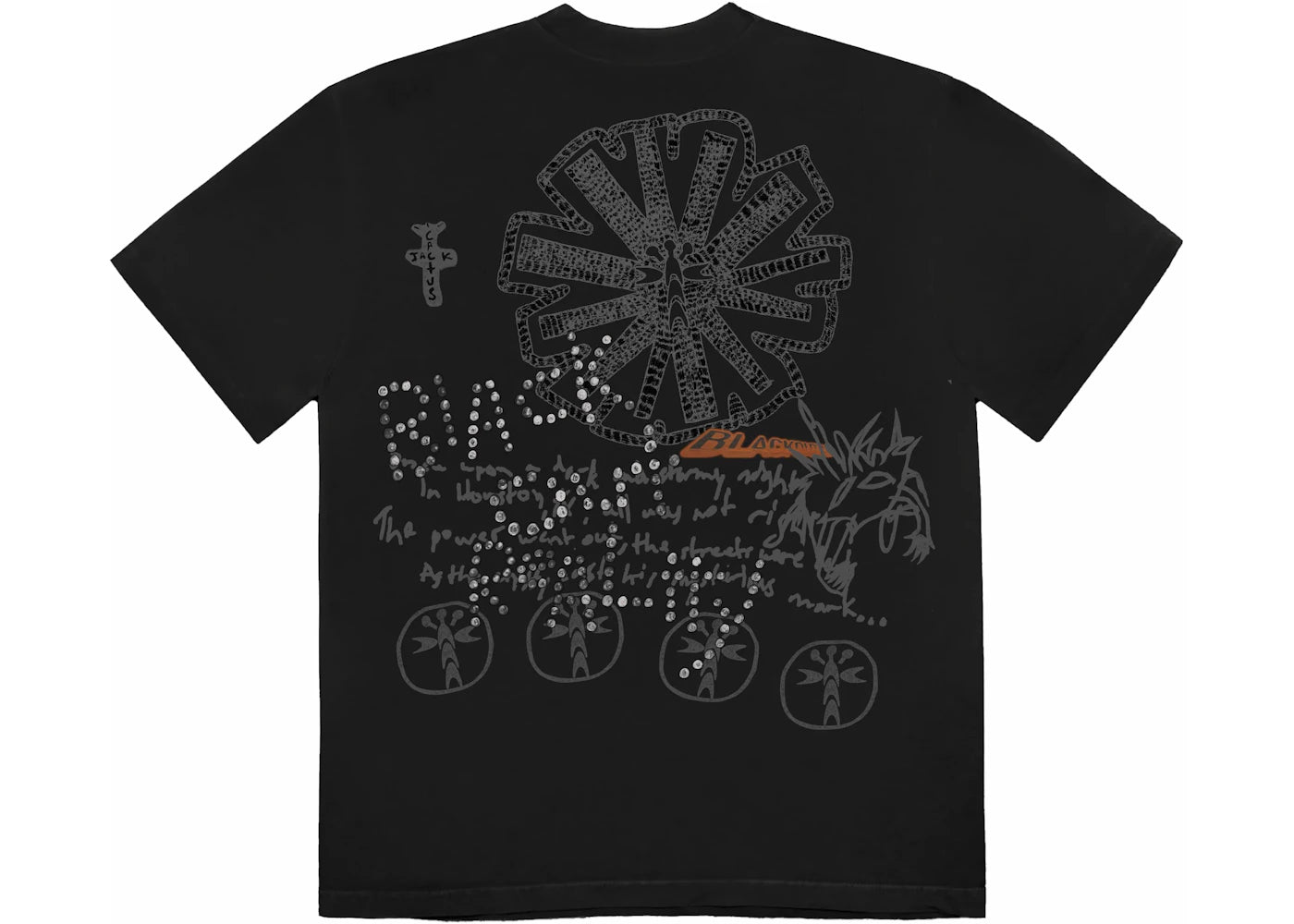 Travis Scott In The Dark Tee Black - vue secondaire B