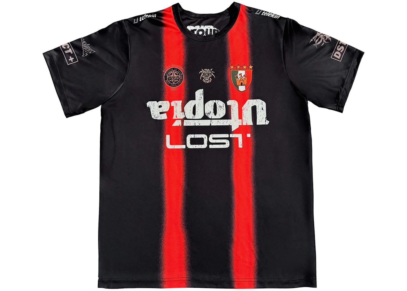 Travis Scott Italy Soccer Jersey Black - vue secondaire A