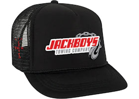 Travis Scott JACKBOYS Repo Trucker Hat Black - vue 360