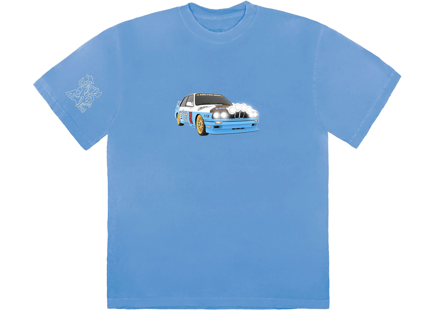 Travis Scott JACKBOYS Vehicle T-Shirt Blue - vue secondaire A