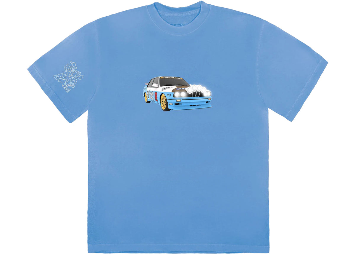Travis Scott JACKBOYS Vehicle T-Shirt Blue - vue 360